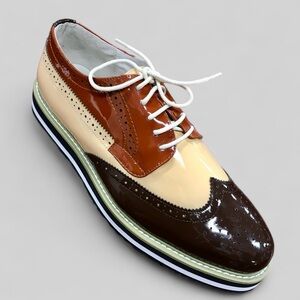 Men's Angelino Coffee | Bone | Rust Patent Casual Sneakers